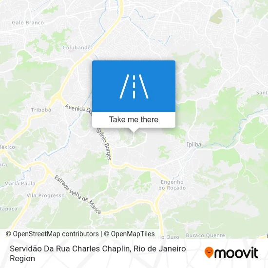 Servidão Da Rua Charles Chaplin map