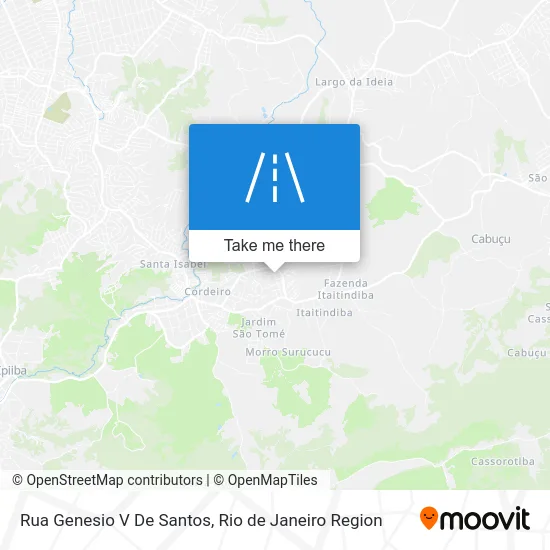 Rua Genesio V De Santos map