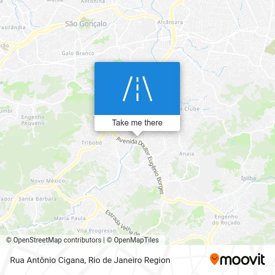 Rua Antônio Cigana map