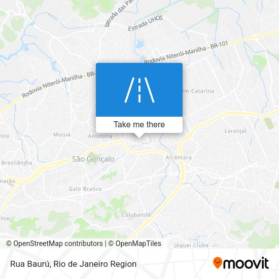 Rua Baurú map