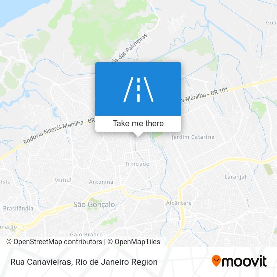 Rua Canavieiras map
