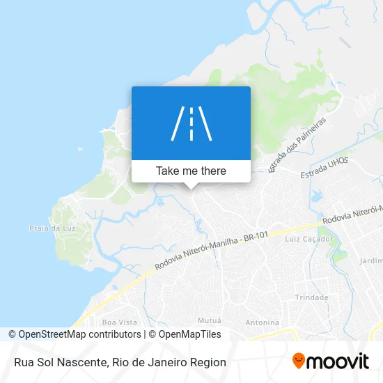 Rua Sol Nascente map