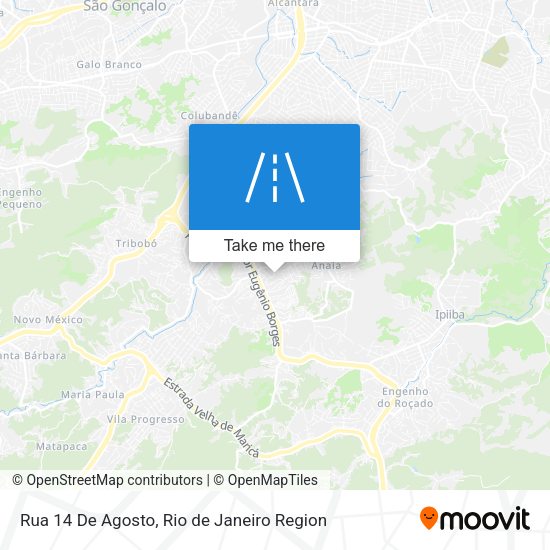 Rua 14 De Agosto map