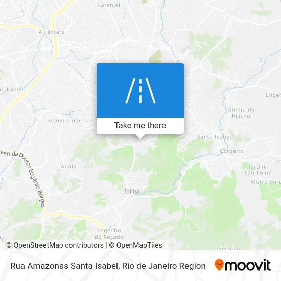 Rua Amazonas Santa Isabel map
