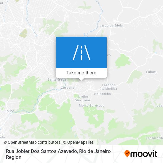 Mapa Rua Jobier Dos Santos Azevedo