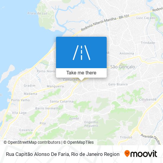 Mapa Rua Capitão Alonso De Faria