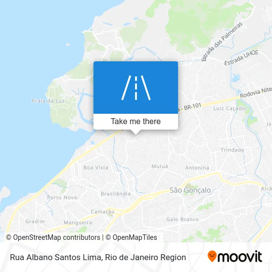Rua Albano Santos Lima map
