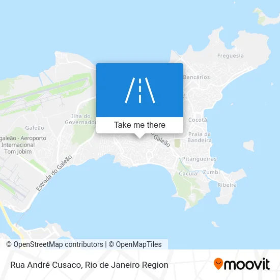 Rua André Cusaco map