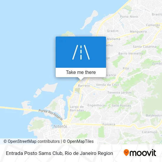 Entrada Posto Sams Club map