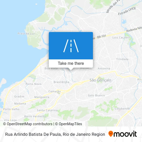 Rua Arlindo Batista De Paula map