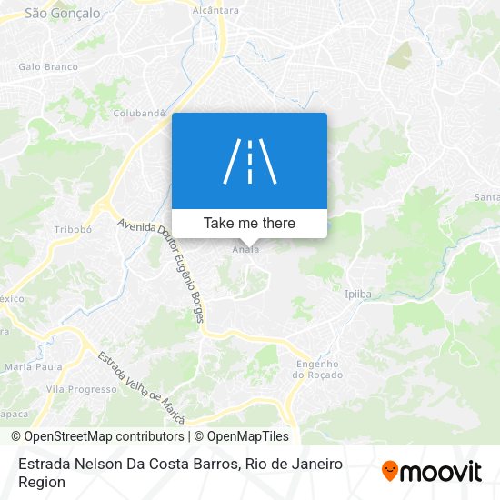 Estrada Nelson Da Costa Barros map