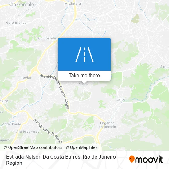 Estrada Nelson Da Costa Barros map