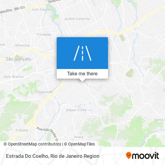 Estrada Do Coelho map