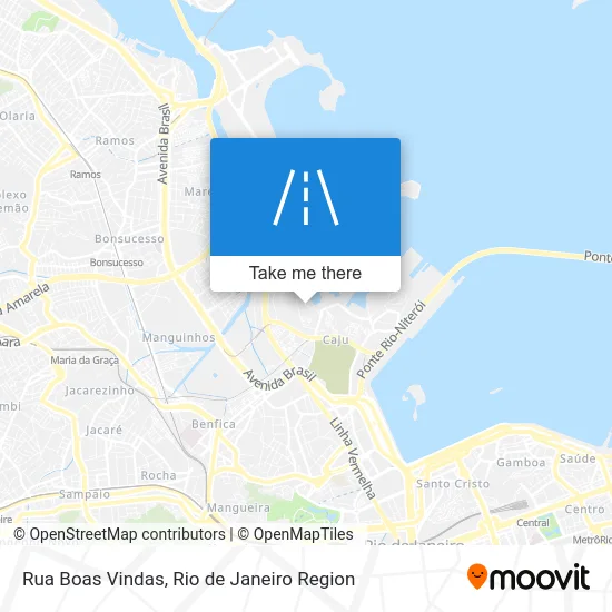 Rua Boas Vindas map