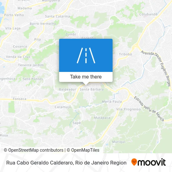 Rua Cabo Geraldo Calderaro map