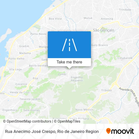 Rua Anecimo José Crespo map