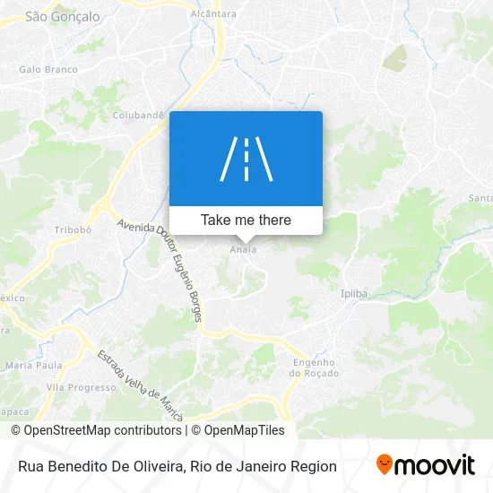 Rua Benedito De Oliveira map