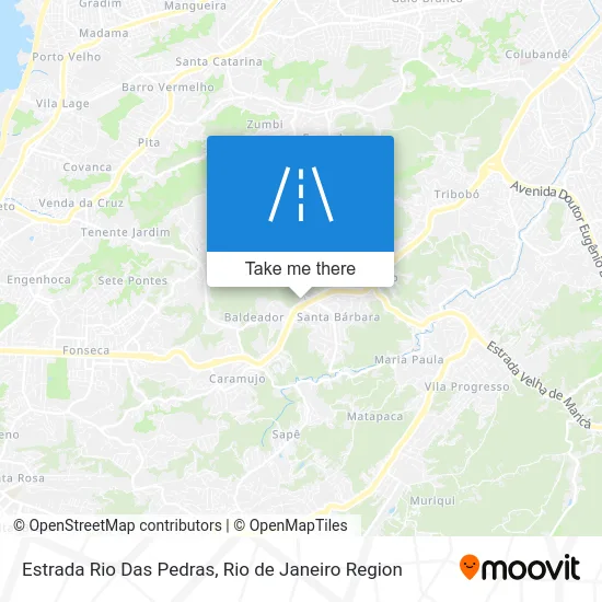 Estrada Rio Das Pedras map