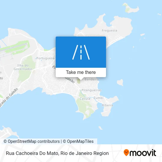 Rua Cachoeira Do Mato map