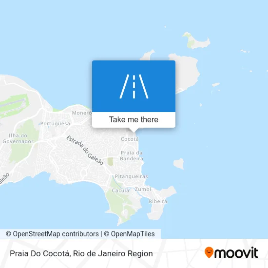 Praia Do Cocotá map