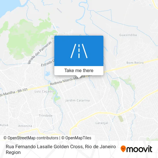 Rua Fernando Lasalle Golden Cross map