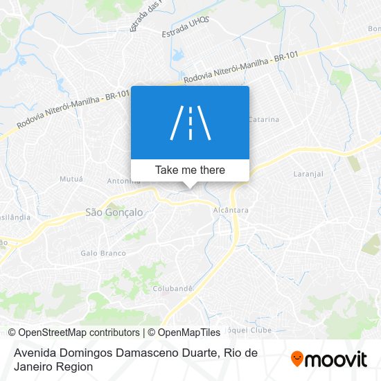 Mapa Avenida Domingos Damasceno Duarte