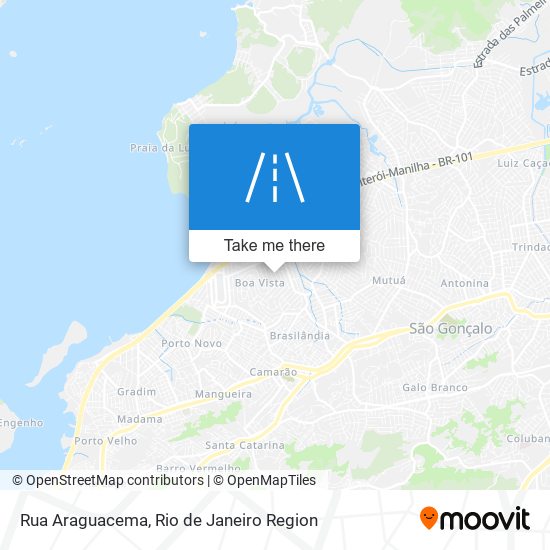 Mapa Rua Araguacema