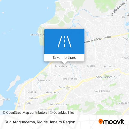Rua Araguacema map