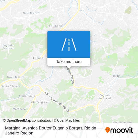 Marginal Avenida Doutor Eugênio Borges map