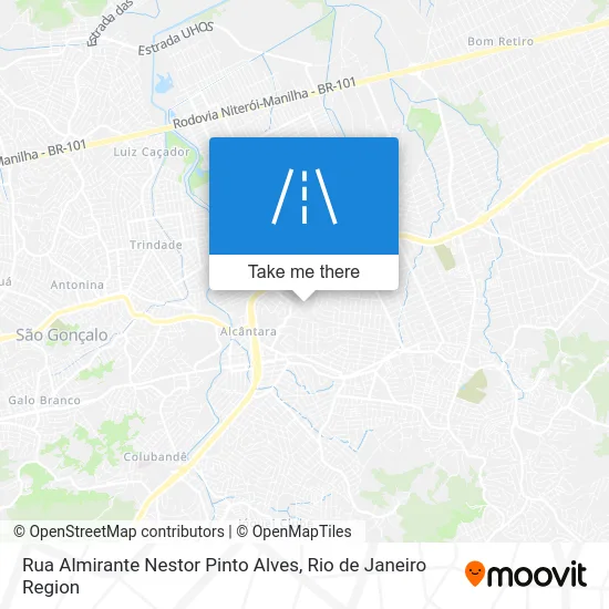 Rua Almirante Nestor Pinto Alves map