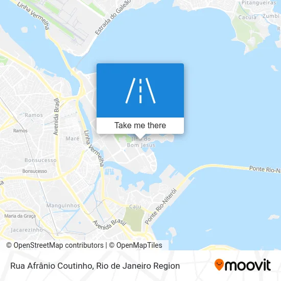 Rua Afrânio Coutinho map