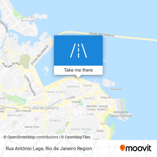 Mapa Rua Antônio Lage