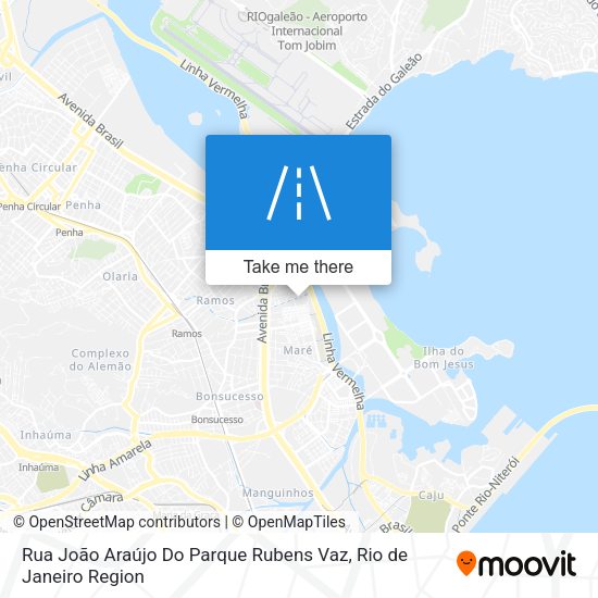 Rua João Araújo Do Parque Rubens Vaz map