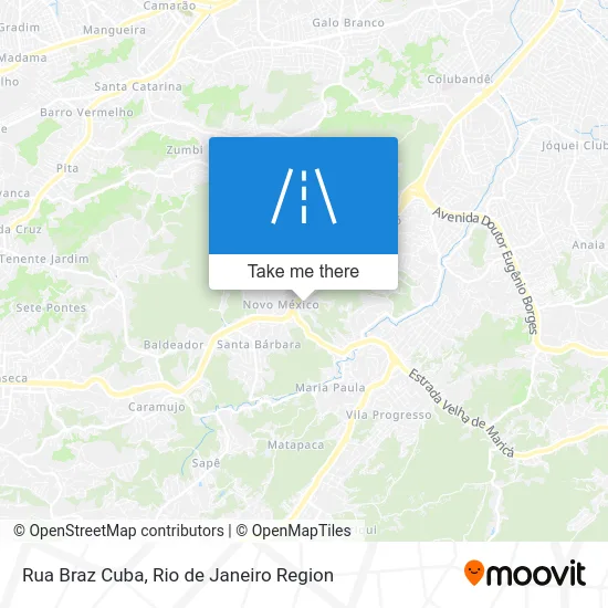 Rua Braz Cuba map