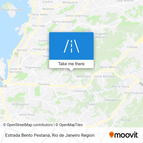 Estrada Bento Pestana map
