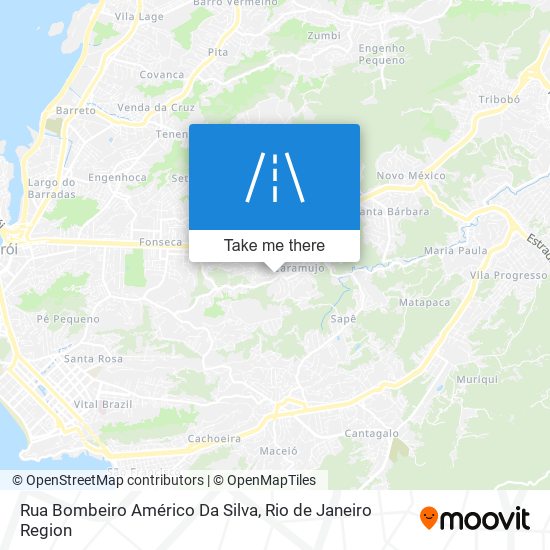 Rua Bombeiro Américo Da Silva map