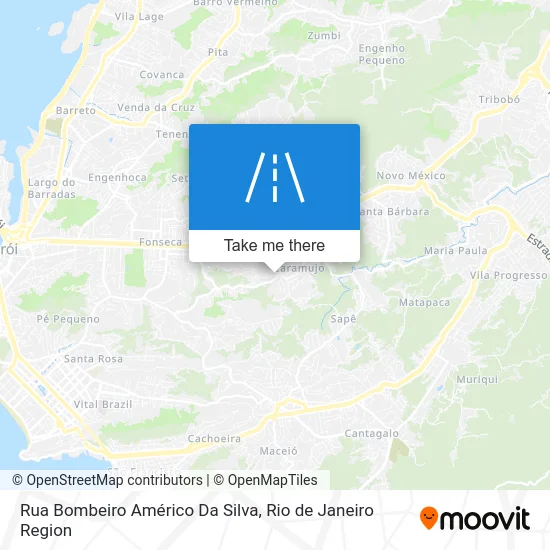 Rua Bombeiro Américo Da Silva map