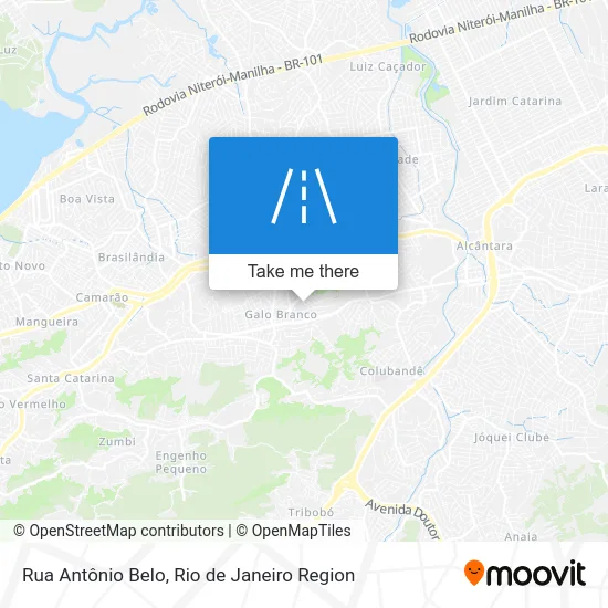 Rua Antônio Belo map