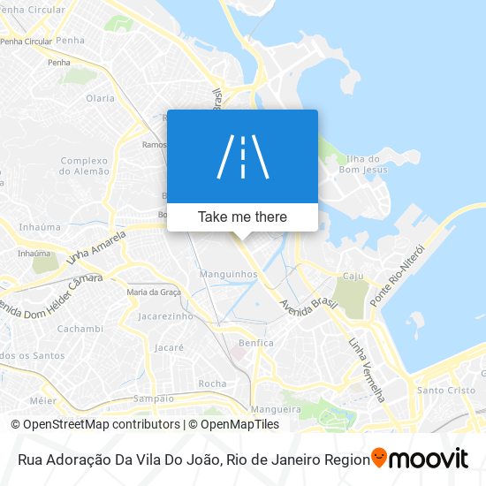 Rua Adoração Da Vila Do João map