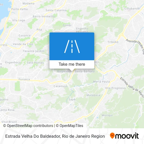 Estrada Velha Do Baldeador map