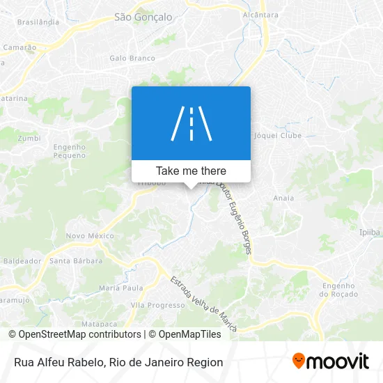 Rua Alfeu Rabelo map
