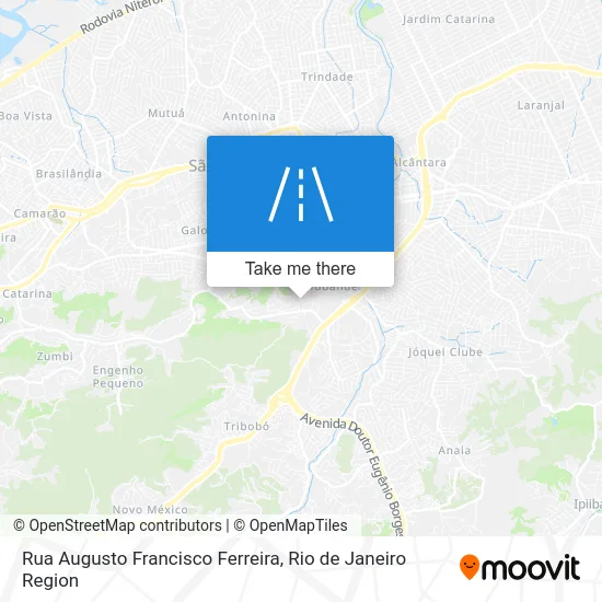 Rua Augusto Francisco Ferreira map
