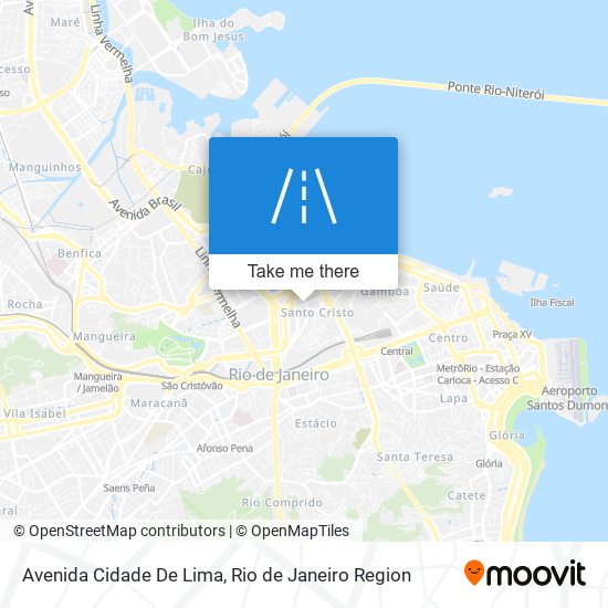 Mapa Avenida Cidade De Lima