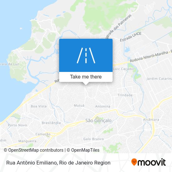 Rua Antônio Emiliano map