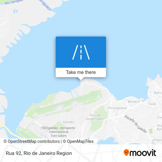 Rua 92 map