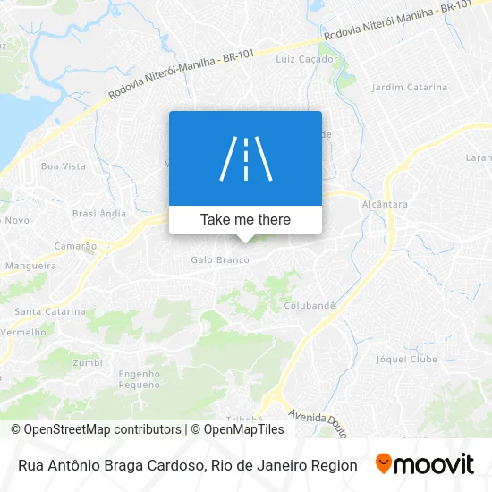 Rua Antônio Braga Cardoso map