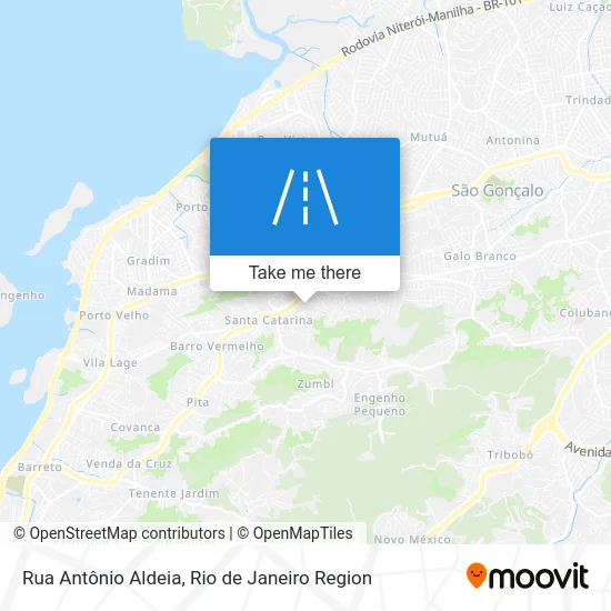 Rua Antônio Aldeia map