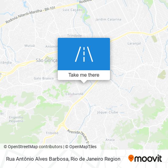 Rua Antônio Alves Barbosa map