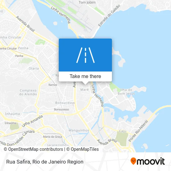 Rua Safira map
