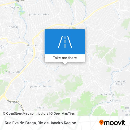 Mapa Rua Evaldo Braga